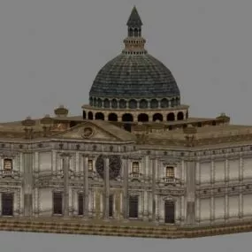 Old Castle Mansion 3d model