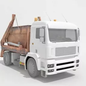 Old Dump Truck 3d model