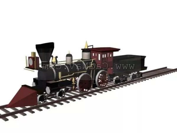 Old-fashioned Train 3d model Old-fashioned Train 3d model