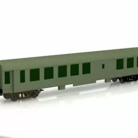 Old Passenger Car 3d model