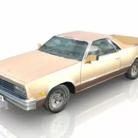 Old Pickup Truck 3d model