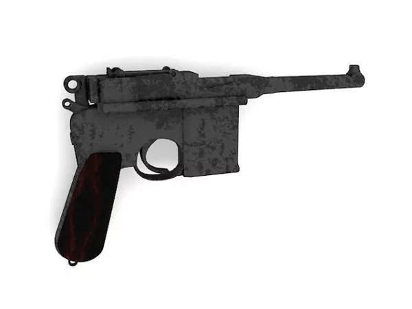 Auto Pistol Concept 3d model