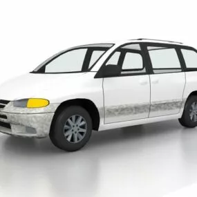 Old Sedan Car 3d model