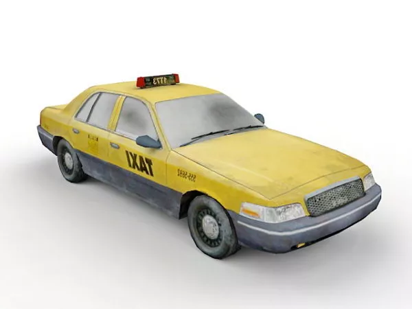 Old Taxi Cab 3d model Old Taxi Cab 3d model