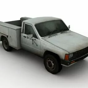 Old Utility Truck 3d model