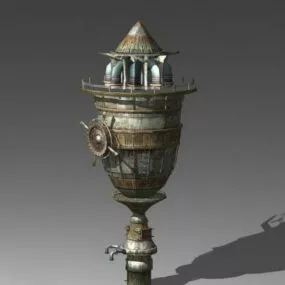 Old Water Tower 3d model