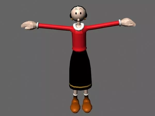Olive Oyl 3d model Olive Oyl 3d model