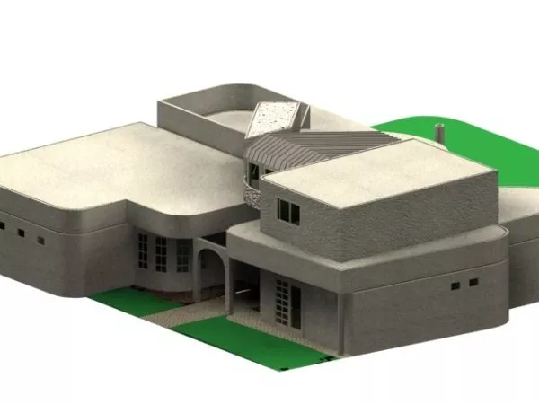 One-and-half Story Dwelling 3d model One-and-half Story Dwelling 3d model