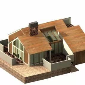 One-story Dwelling House 3d model