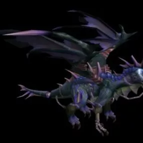 Onyxia Dragon Rig Character 3d model