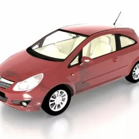 Opel Corsa Supermini Car 3d model