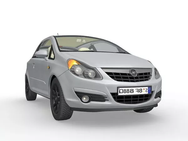 Opel Vauxhall Corsa 3d model Opel Vauxhall Corsa 3d model