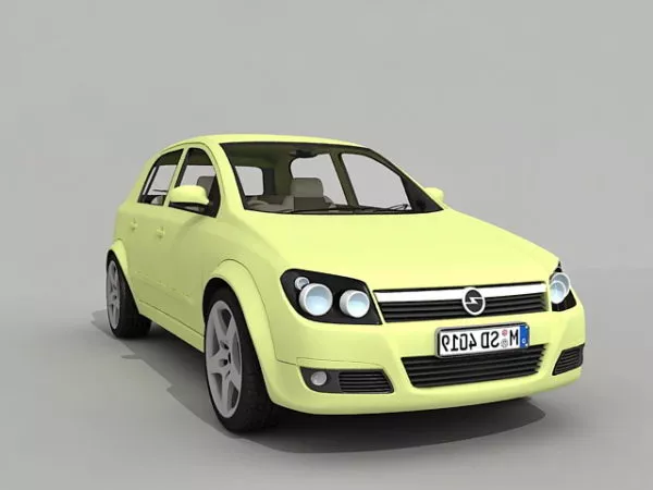 Opel Small Family Car 3d model Opel Small Family Car 3d model