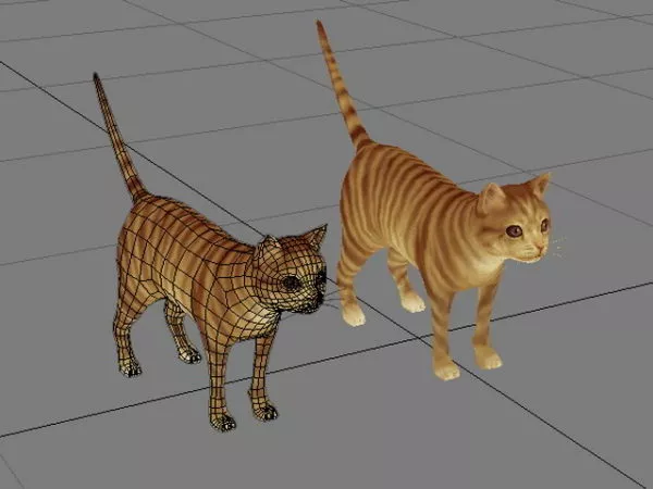 Orange Striped Tabby Cat 3d model Orange Striped Tabby Cat 3d model