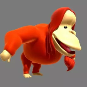Orangutan Cartoon Rigged 3d model