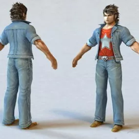 Oriental Heroes Comic Character 3d model