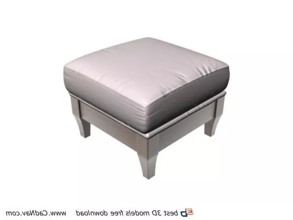 Modular Ottoman, Upholstered Stool 3d model