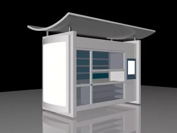 Outdoor Kiosk 3d model Outdoor Kiosk 3d model