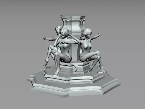 Outdoor Statue Sculpture 3d model Outdoor Statue Sculpture 3d model