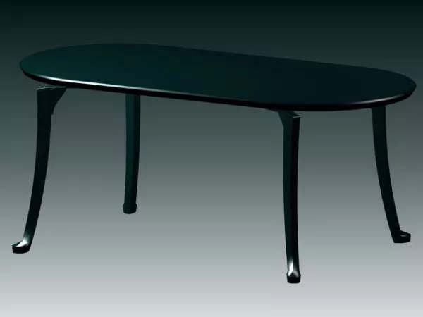 Oval Dining Table 3d model Oval Dining Table 3d model