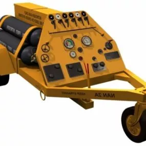 Oxigen And Nitrogen Cart 3d model