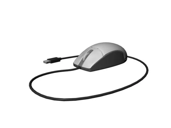 Pink Wireless Mouse 3d model