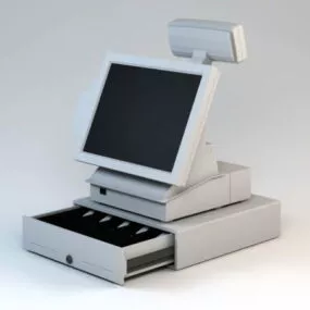 Pos Register 3d model