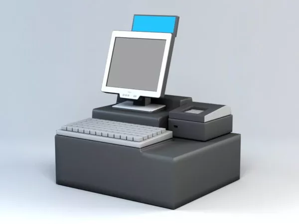 Vintage Cash Register 3d model