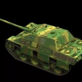 Panther Destroyed Tank 3d model