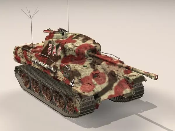 Panzer V Panther Tank 3d model Panzer V Panther Tank 3d model