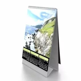Paper Desk Calendar 3d model