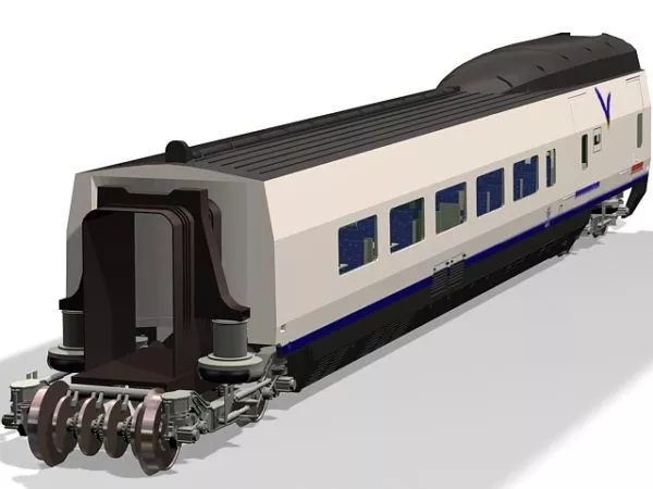 Train Rail Road 3d model