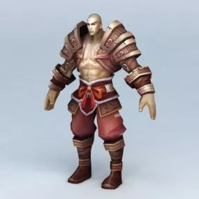 Pathfinder Monk Character 3d model