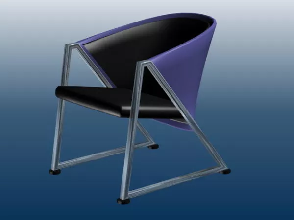 Patio Pub Chair 3d model Patio Pub Chair 3d model