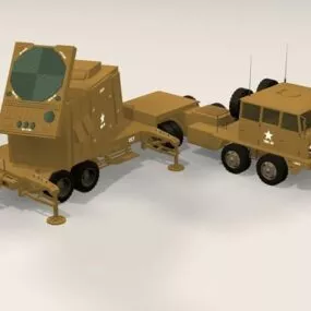 Patriot Radar System 3d model