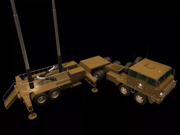 Patriot Surface-to-air Missile System 3d model Patriot Surface-to-air Missile System 3d model