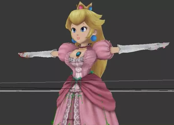Peach Princess Character 3d model Peach Princess Character 3d model