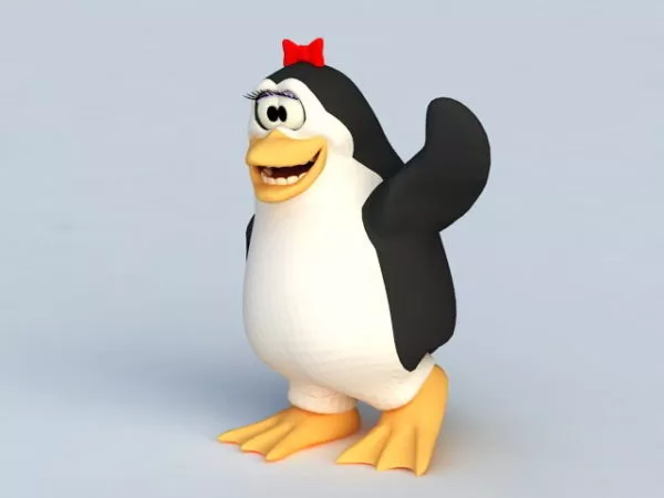 Penguin Cartoon Character 3d model Penguin Cartoon Character 3d model