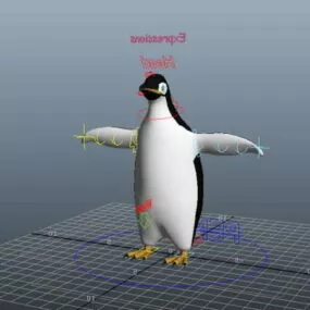 Penguin Rig 3d model