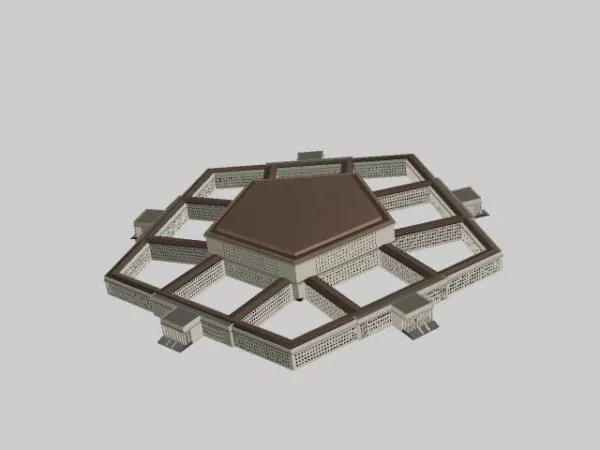 Pentagon Office Building 3d model Pentagon Office Building 3d model