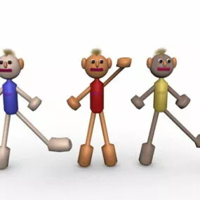 Person Cartoon Characters 3d model