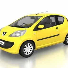 Peugeot 107 City Car 3d model