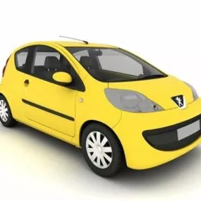 Peugeot 107 Facelift 3d model