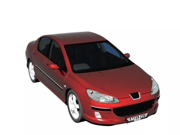 Peugeot 407 Sedan Car 3d model Peugeot 407 Sedan Car 3d model
