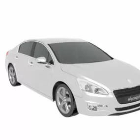 Sedan Car Peugeot 508 3d model