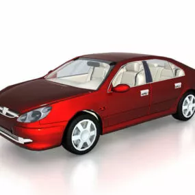Car Peugeot 607 Sedan 3d model