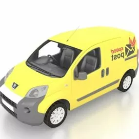 Car Peugeot Bipper Small Delivery Van 3d model