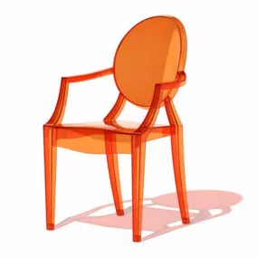 Philippe Starck Ghost Armchair Furniture 3d model