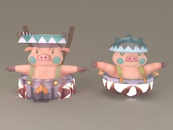 Hog Pig 3d model