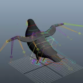 Pigeon Rig 3d model
